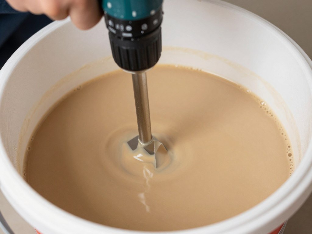 Proper mixing of epoxy components for garage floor application Proper mixing of epoxy components for garage floor application