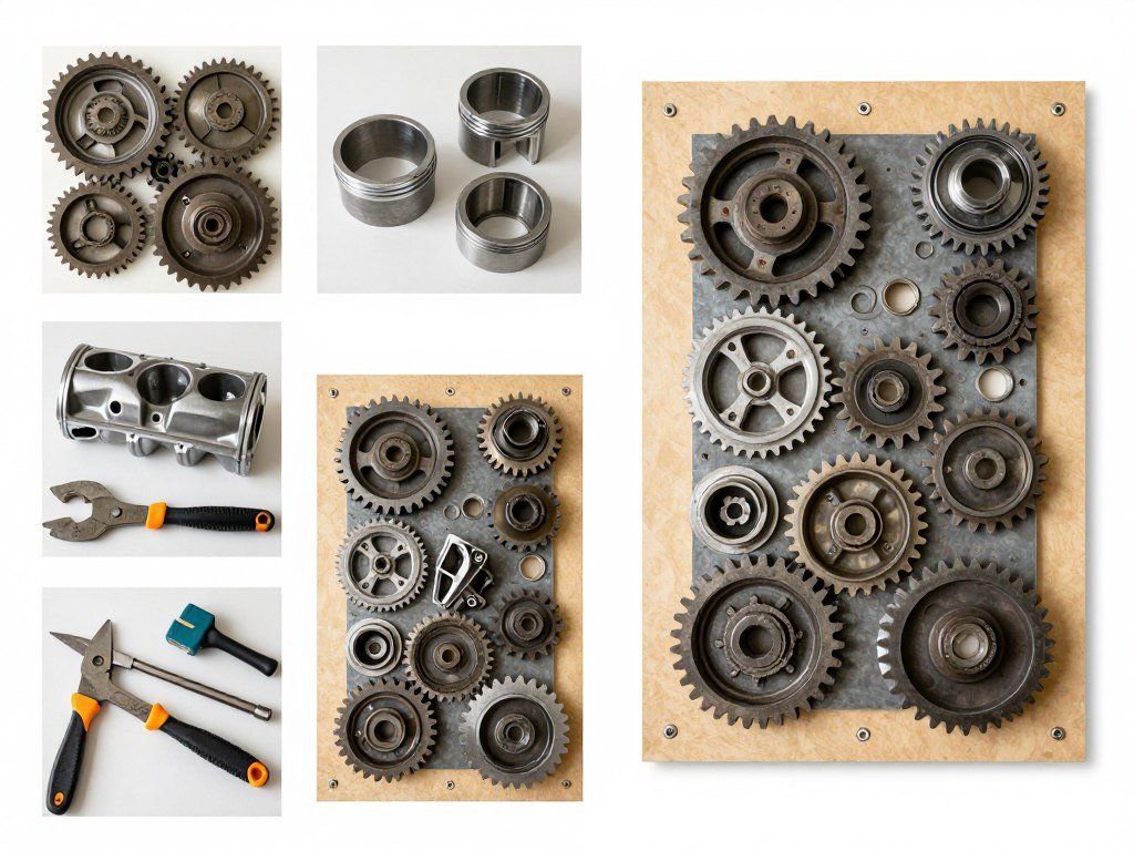 Step-by-step tutorial for creating wall art from automotive parts Step-by-step tutorial for creating wall art from automotive parts