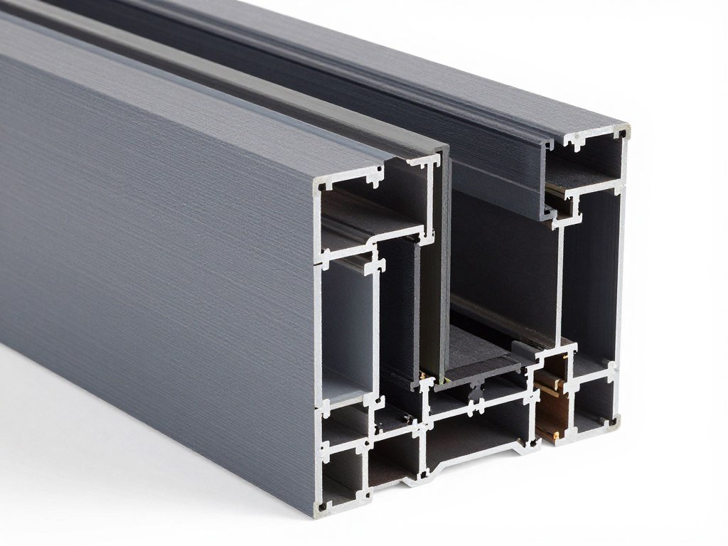 Thermal break garage door construction