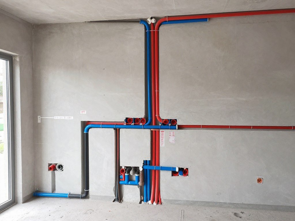 Utilities and systems installation for garage apartment