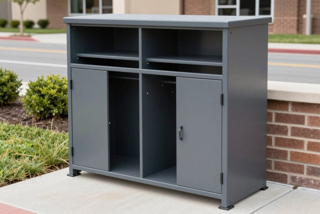 ADA-compliant commercial bin storage