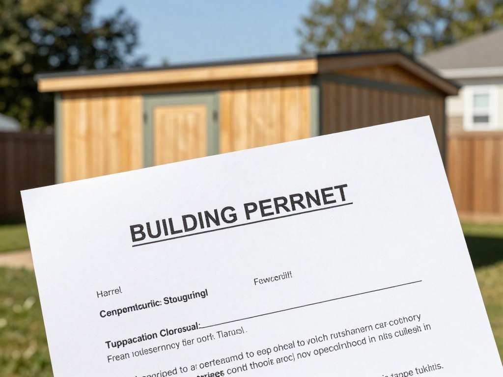 Building permit for outdoor shed installation