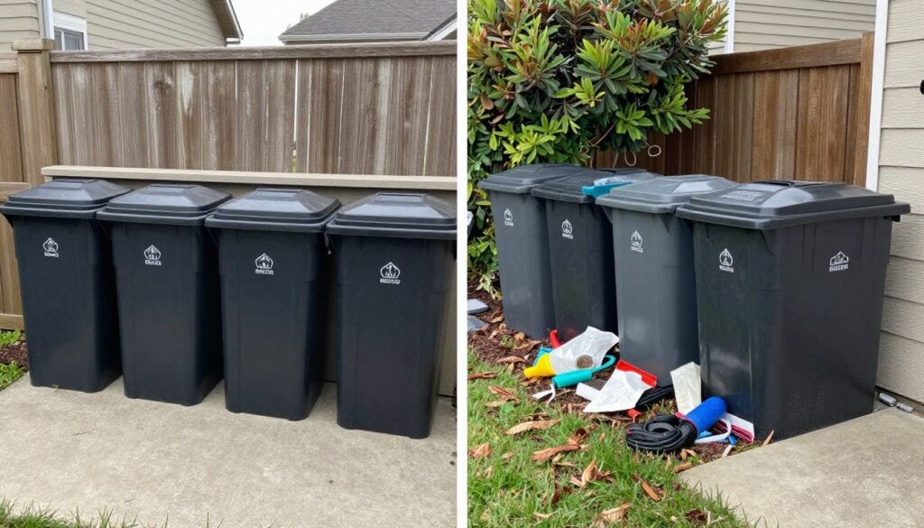 Complete outdoor bin storage transformation