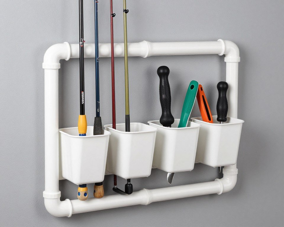 PVC pipe tool organizer