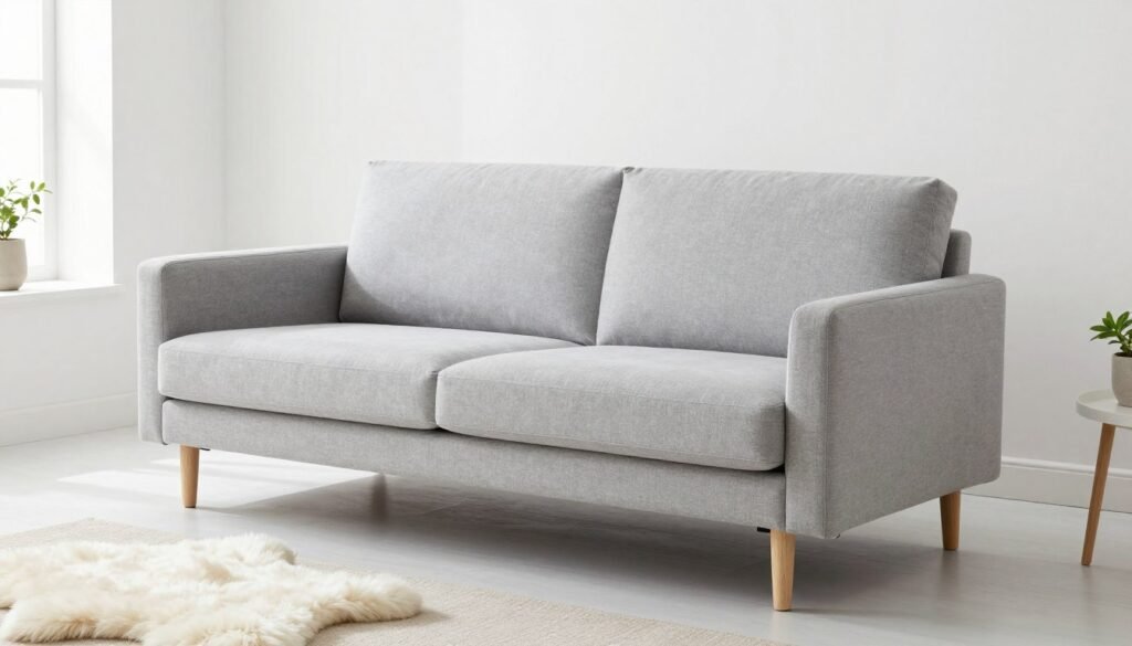 Scandinavian minimalist sofa bed design