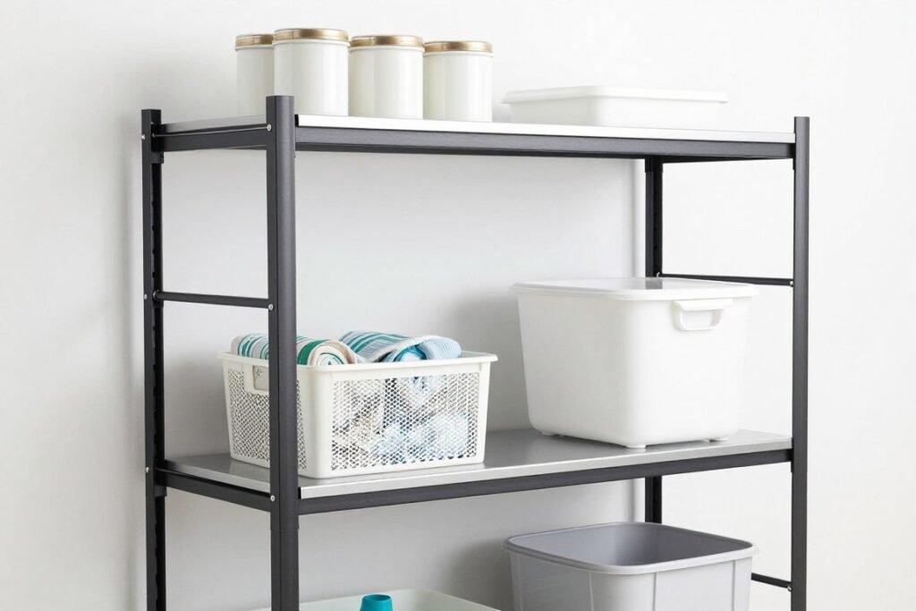 adjustable shelving system with multiple configuration options