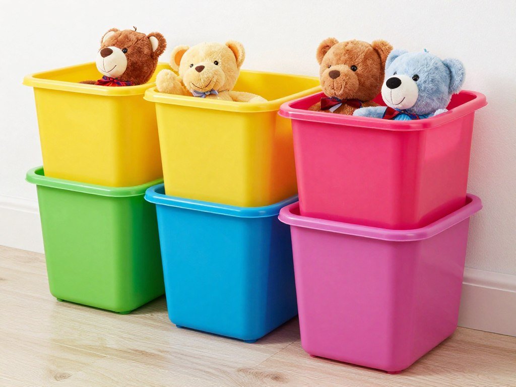 affordable dollar store bins organizing stuffed animals