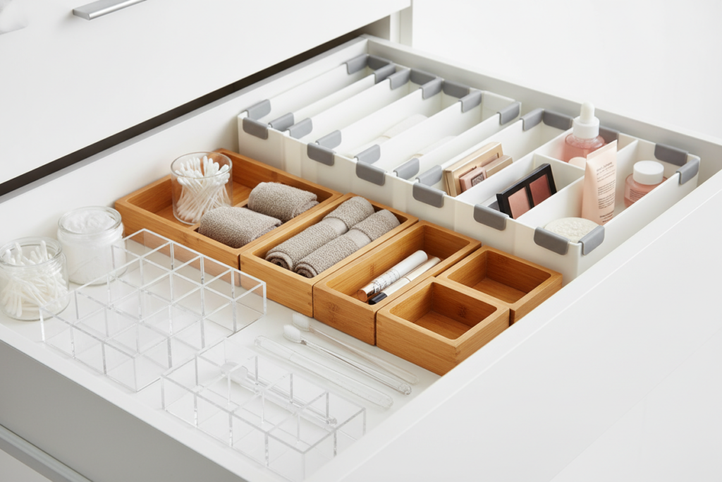 bathroom drawer organizer sets and dividers