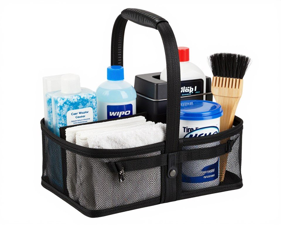 car care product storage caddy