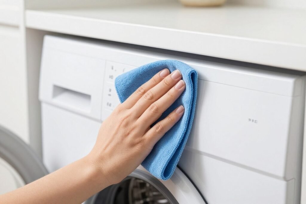 cleaning laundry room cabinets