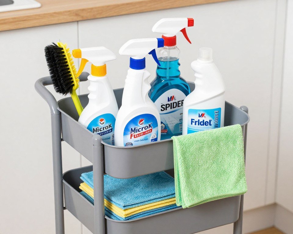 cleaning supply storage caddy