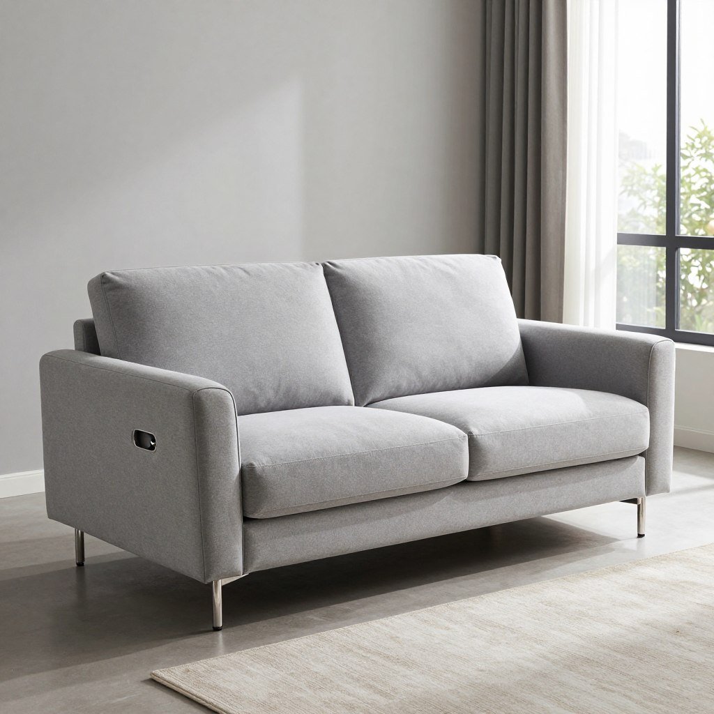 click-clack convertible sofa in small apartment