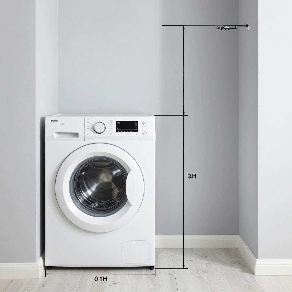 compact laundry room with washer and dryer measurements
