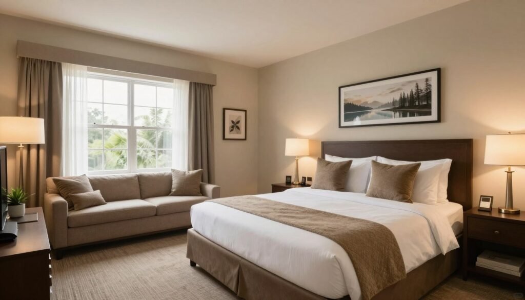 complete guest bedroom showcasing all design elements together