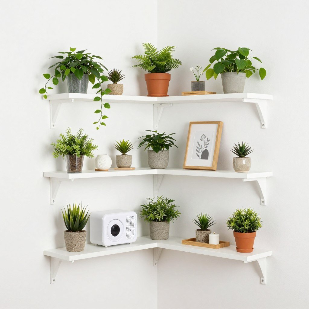 corner floating shelves maximizing awkward space corner floating shelves maximizing awkward space