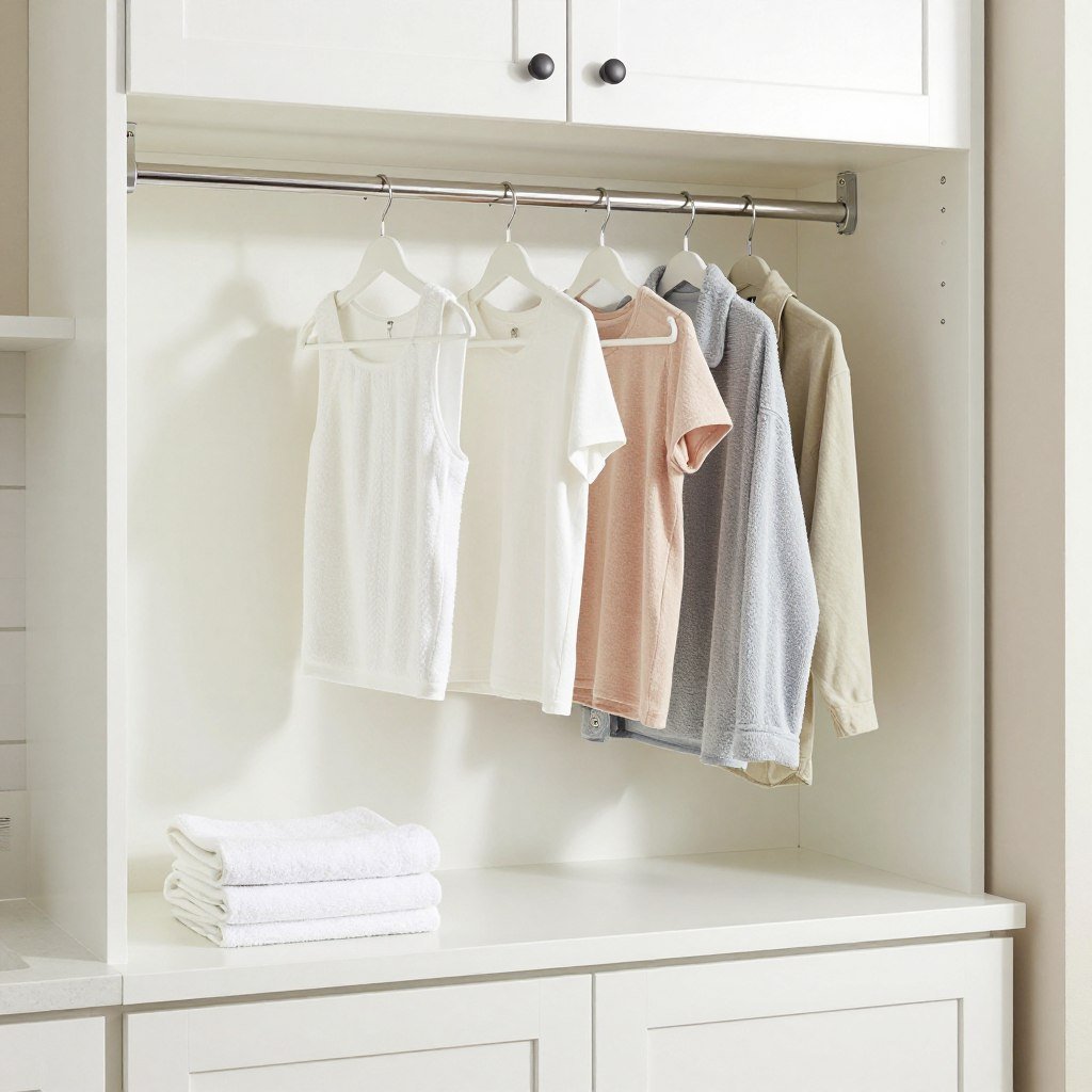 countertop hanging rod for delicate clothes