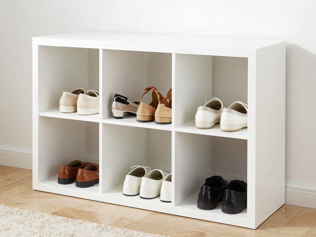 cubby shelving unit for shoes in closet