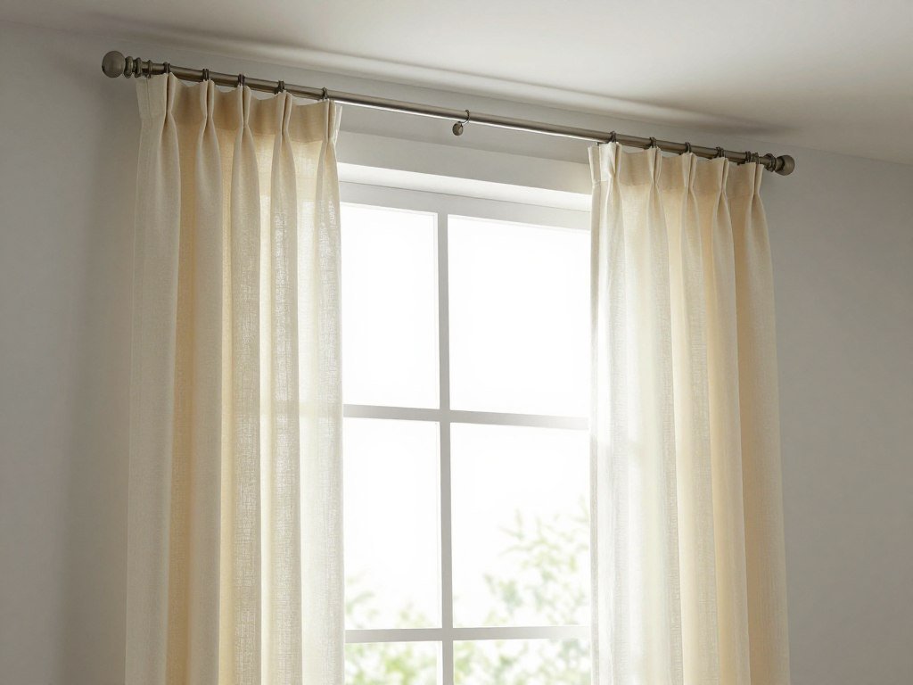 curtain rod mounted wide outside window frame