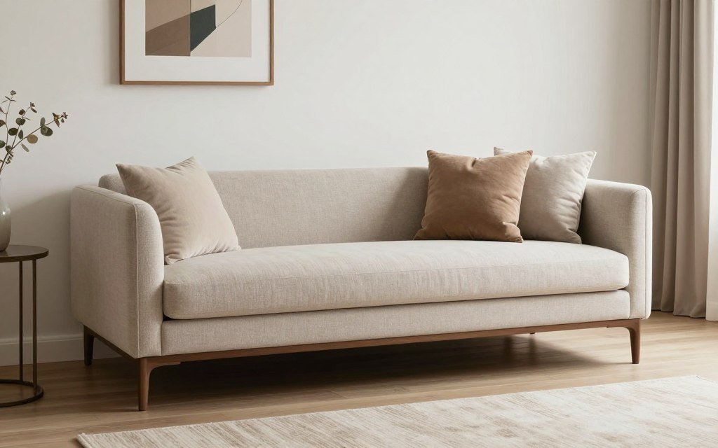 daybed styled as sofa in living room