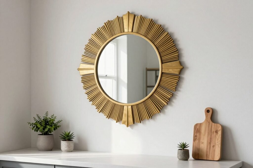 decorative mirror as kitchen wall art above counter decorative mirror as kitchen wall art above counter