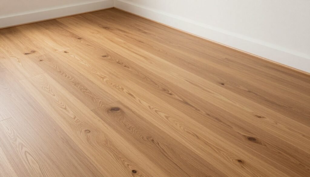 diagonal wood floor pattern in small living room