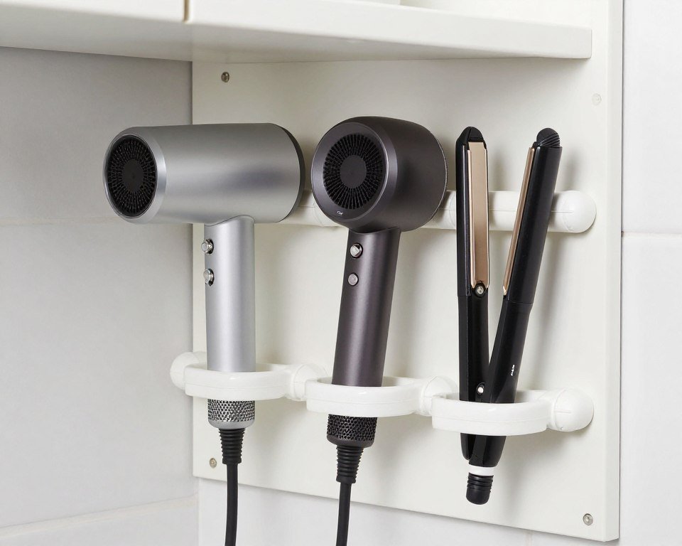 diy pvc pipe hair tool organizer