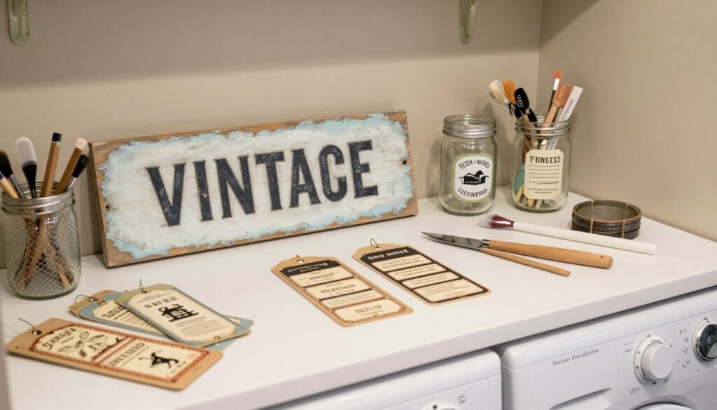 diy vintage laundry room projects and crafts