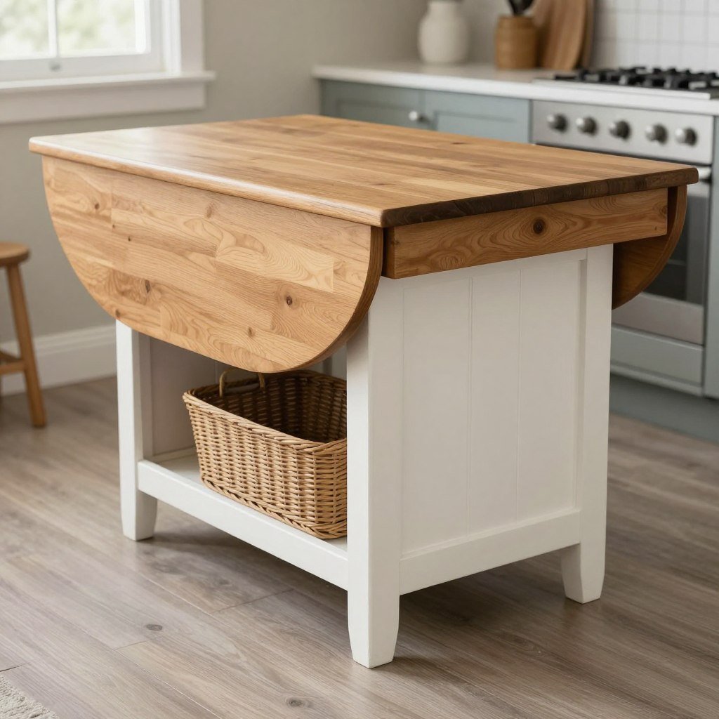 drop-leaf table functioning as kitchen island drop-leaf table functioning as kitchen island
