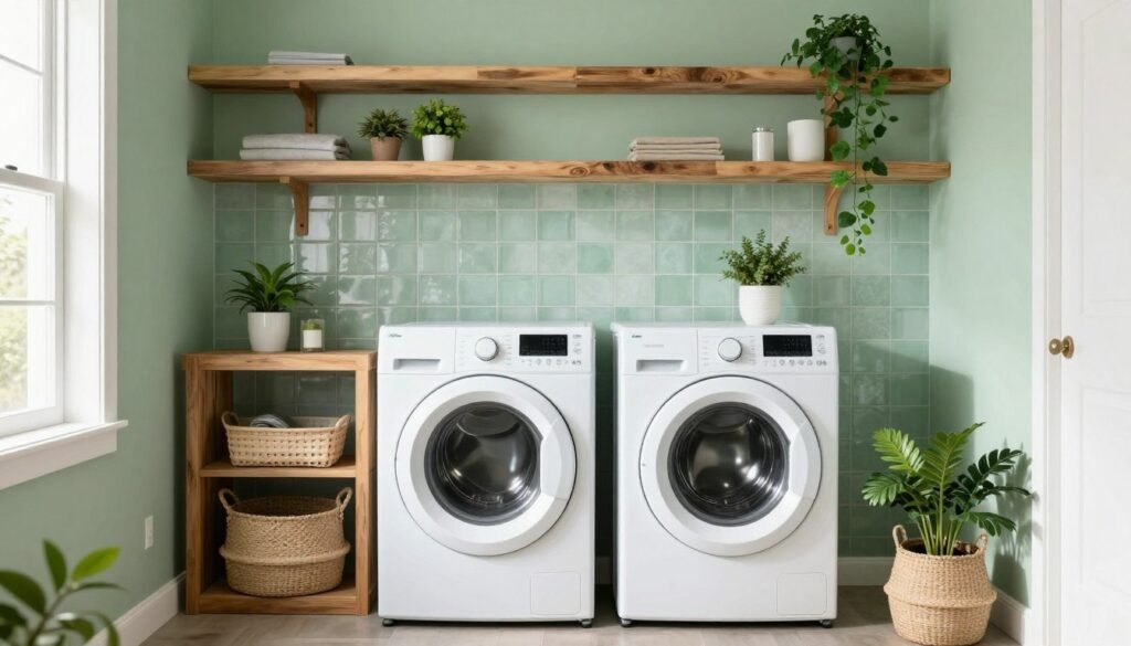 eco-friendly laundry room with sustainable materials and energy efficient appliances eco-friendly laundry room with sustainable materials and energy efficient appliances