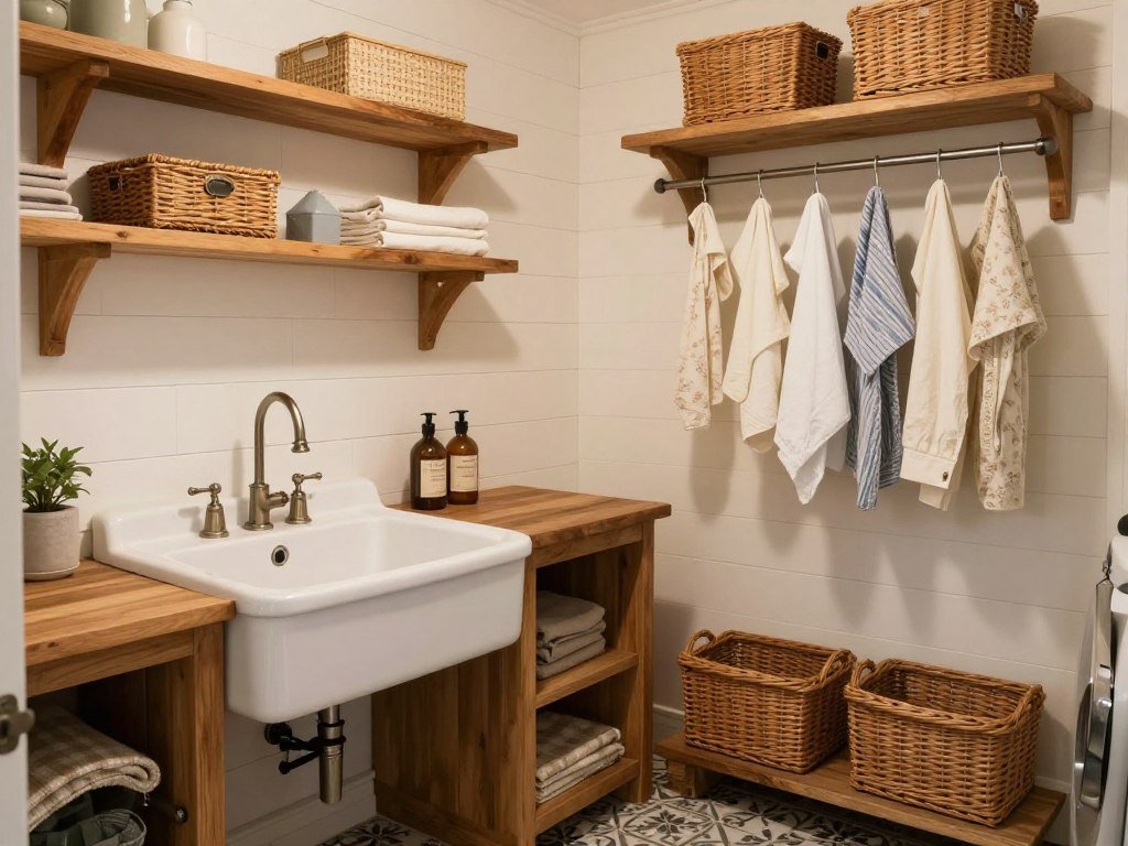 farmhouse laundry room with vintage sink and shiplap walls farmhouse laundry room with vintage sink and shiplap walls