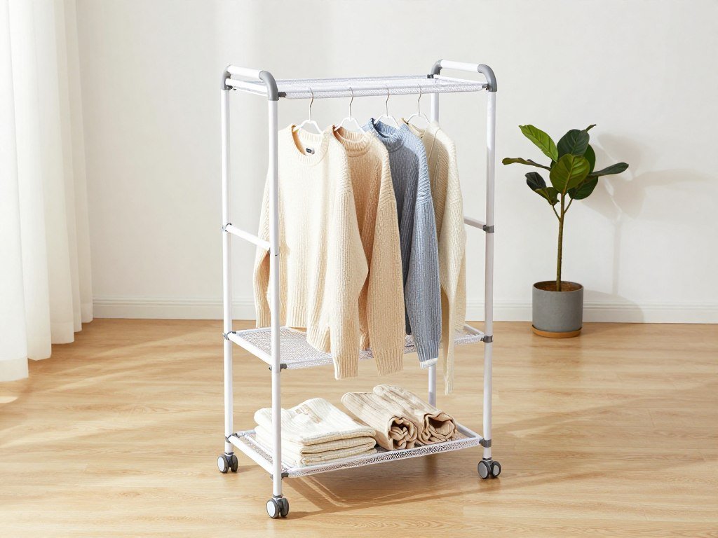 foldable floor drying rack