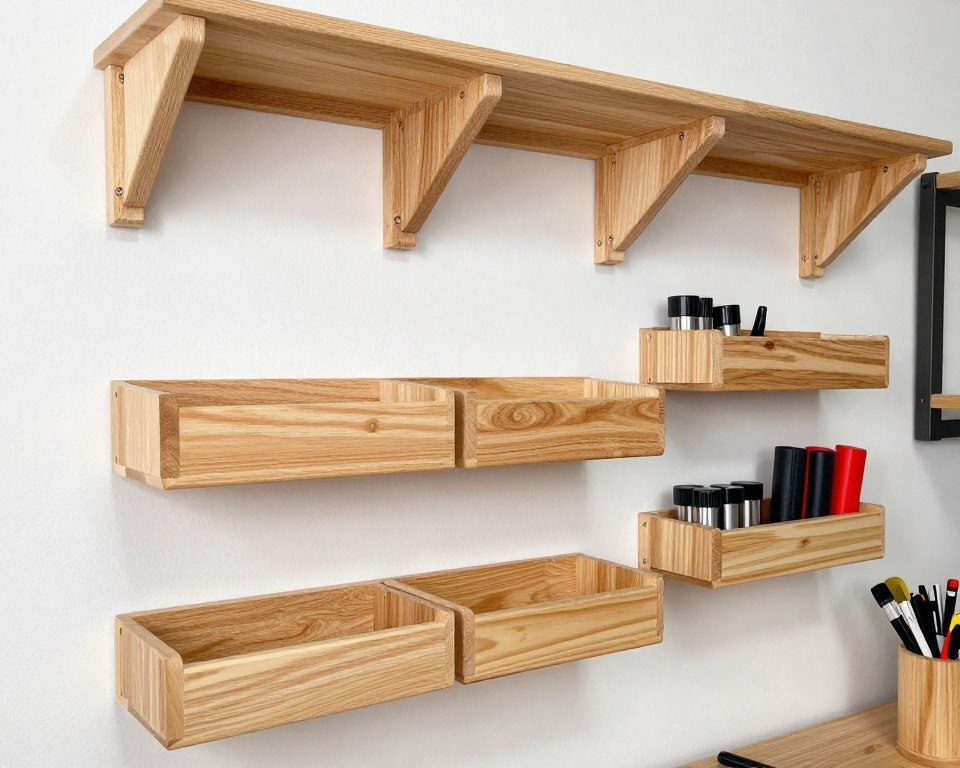 french cleat wall storage system in garage