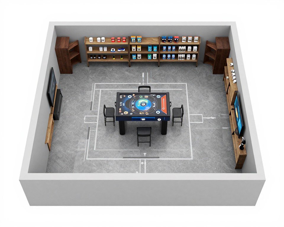 game room floor plan layout