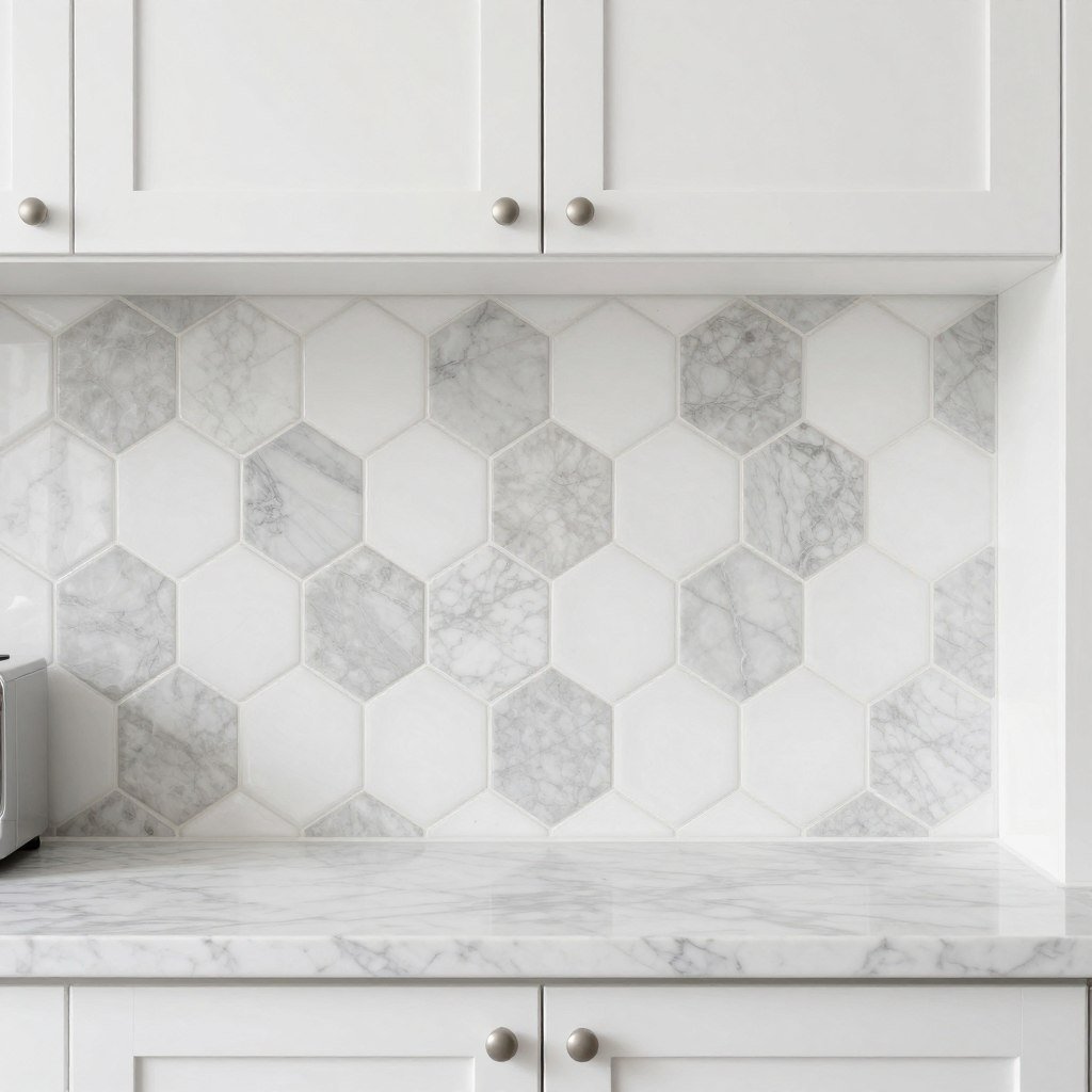geometric patterned backsplash tile in neutral colors geometric patterned backsplash tile in neutral colors