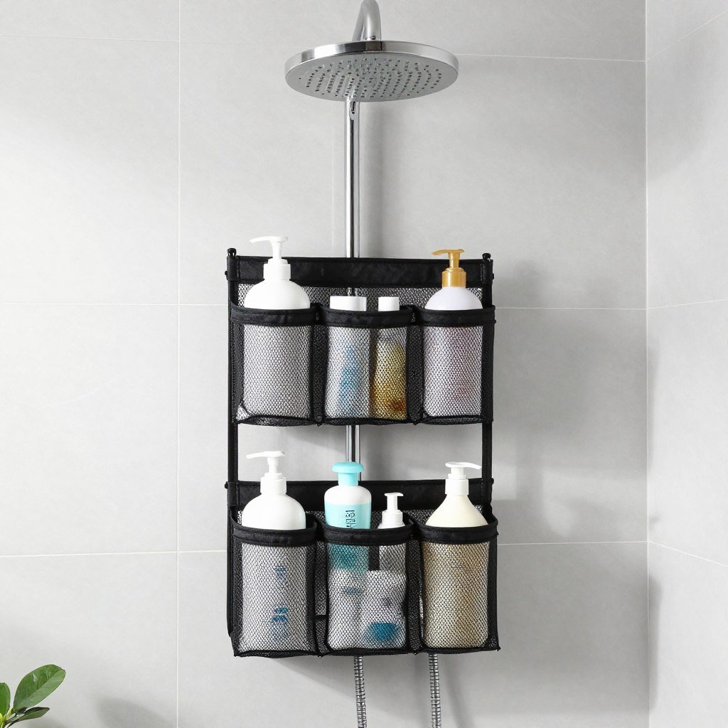 hanging shower caddy for bathroom organization