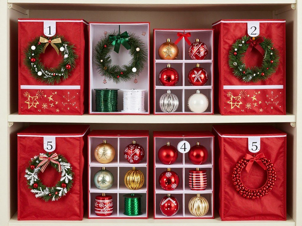 holiday decoration storage containers