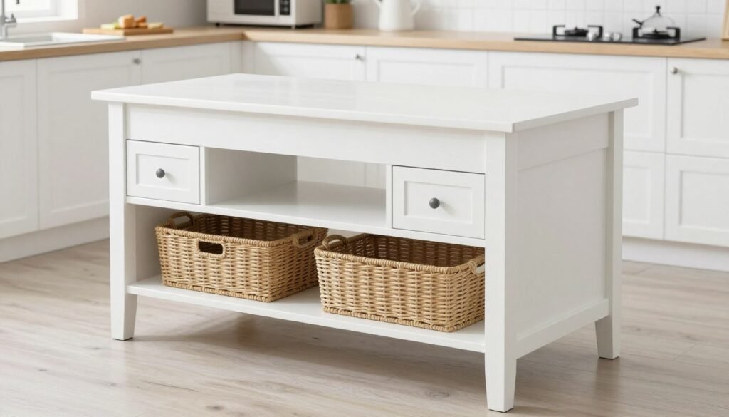 kitchen table with built-in storage drawers and shelves kitchen table with built-in storage drawers and shelves