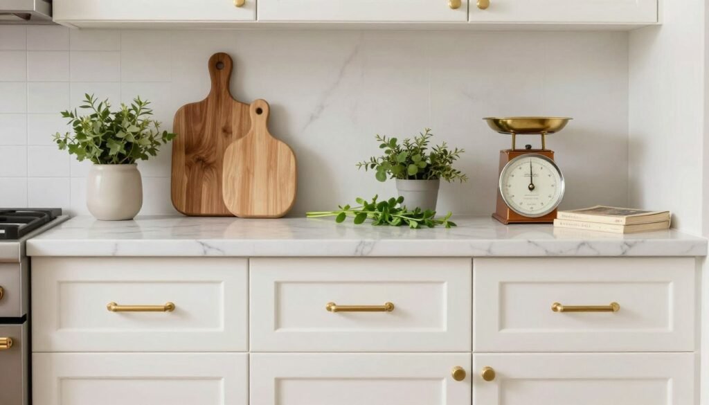 kitchen with cohesive style elements and decorative accessories kitchen with cohesive style elements and decorative accessories