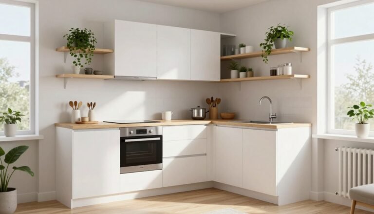 mini kitchen ideas small spaces showcasing modern compact design with white cabinets and natural light