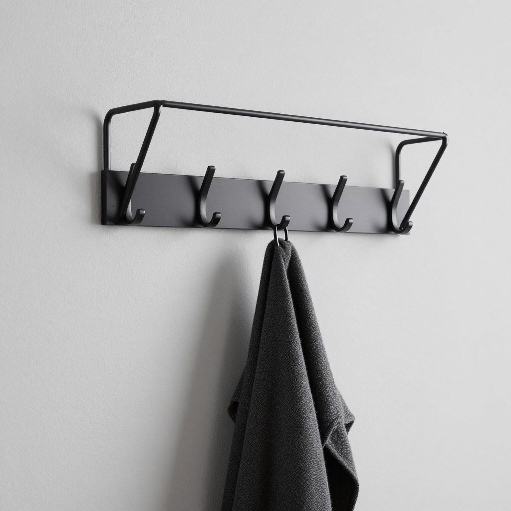 minimalist wall mounted coat rack design