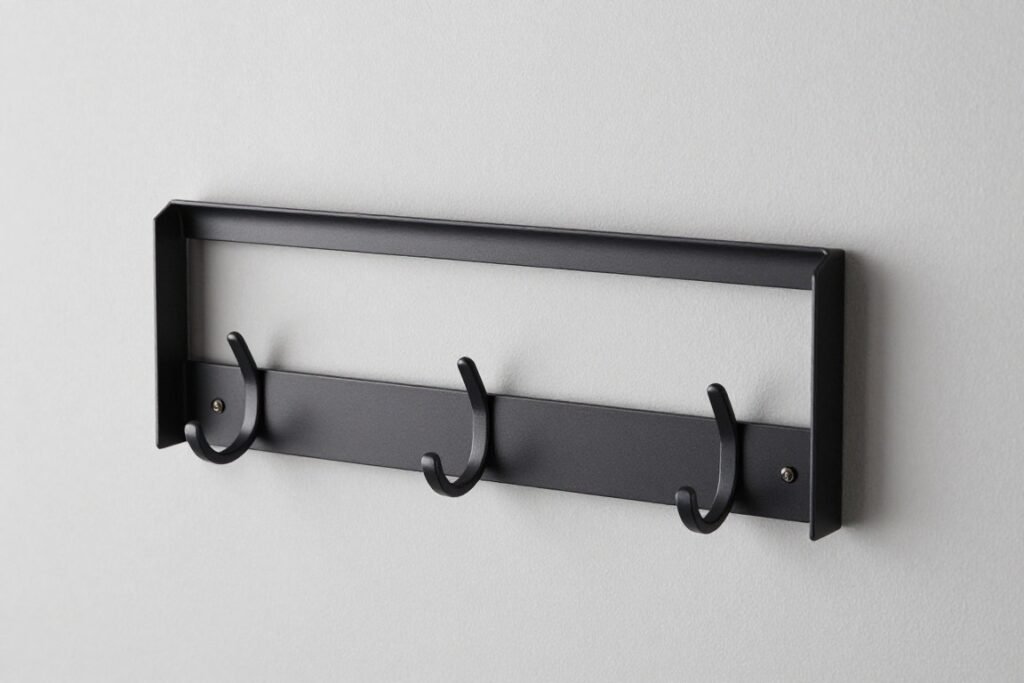 modern metal wall mounted coat rack
