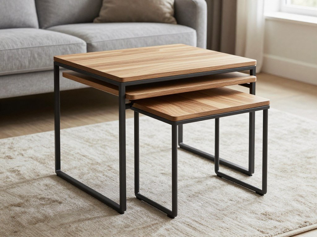 nesting tables in small living room
