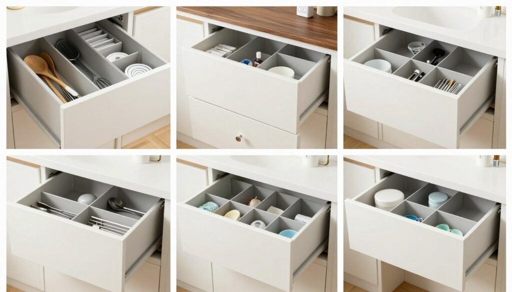 organized drawers with dividers and compartments in different rooms organized drawers with dividers and compartments in different rooms