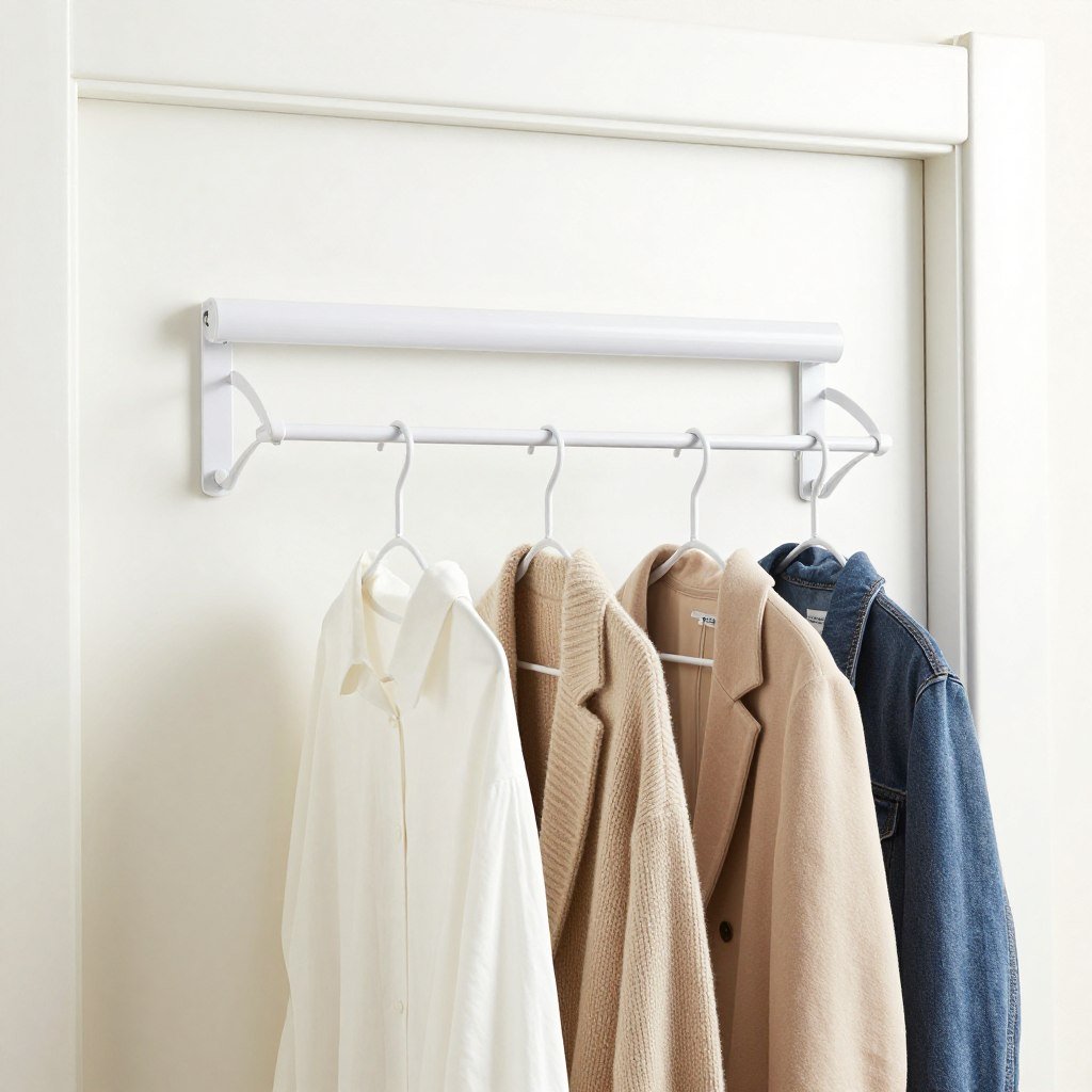 over the door hanging rack for laundry room