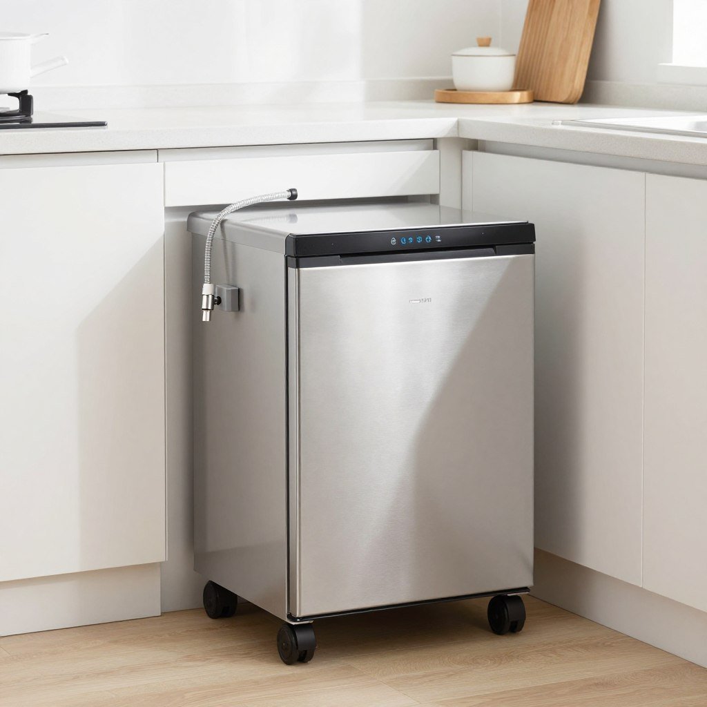 portable dishwasher on wheels in kitchen corner portable dishwasher on wheels in kitchen corner