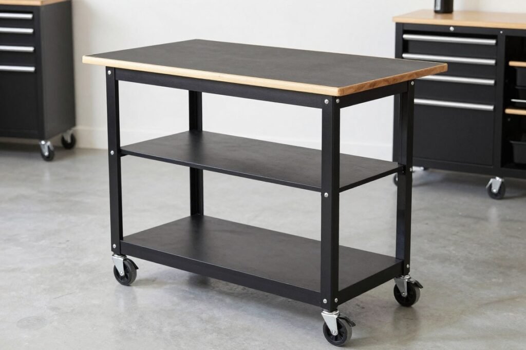 rolling mobile workbench station