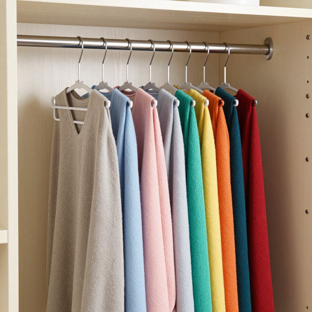scarf organizer hanger in closet