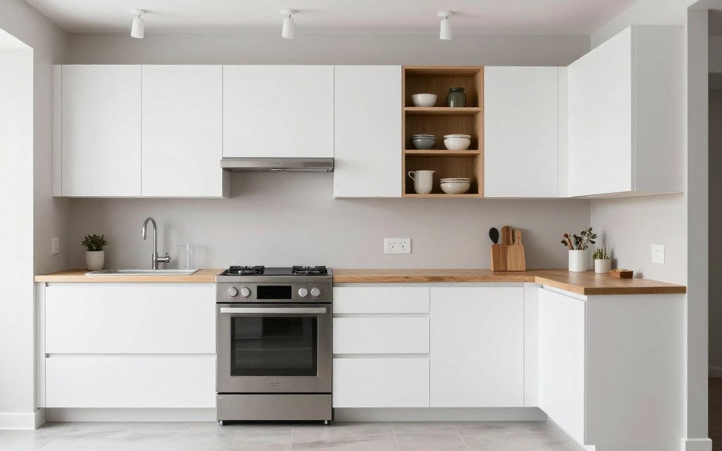 single-wall kitchen with all appliances and sink on one wall single-wall kitchen with all appliances and sink on one wall