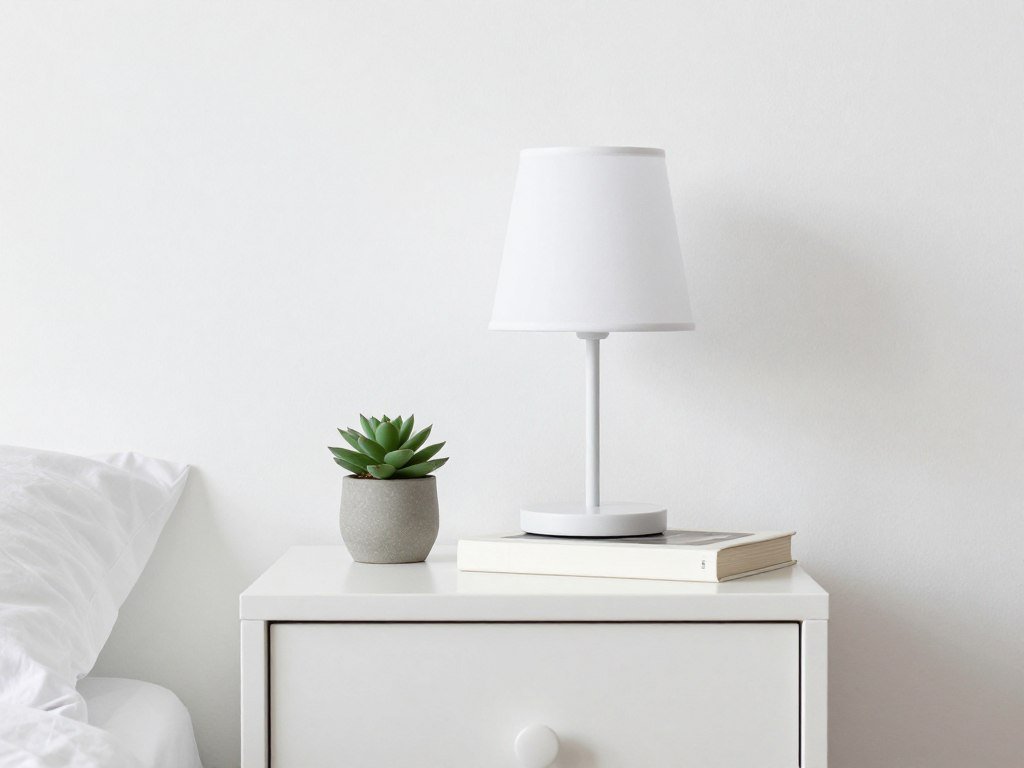 small bedroom with carefully curated minimal decor