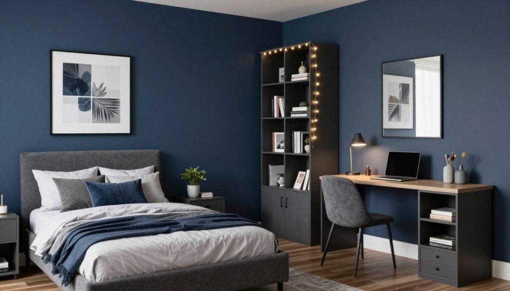 sophisticated teen bedroom with mature design elements and personal style